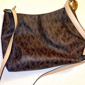 Michael Kors brown jet set crossbody purse